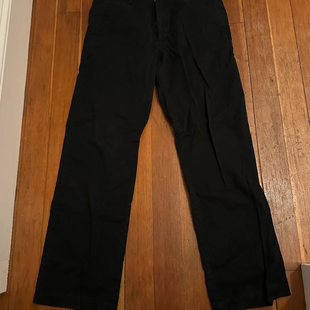 Banana Republic Black Chinos Straight-Leg